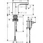 Hansgrohe Vernis Blend 71504000 zawór umywalkowy stojąca chrom zdj.2