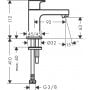 Hansgrohe Vernis Shape 71592000 zawór umywalkowy stojąca chrom zdj.2