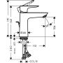 Hansgrohe Talis E 71710340 bateria umywalkowa stojąca zdj.2