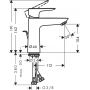 Hansgrohe Talis E 71713140 bateria umywalkowa stojąca zdj.2