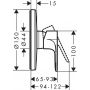 Hansgrohe Rebris E 72668670 bateria prysznicowa podtynkowa czarna zdj.2