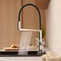 Hansgrohe Talis Select M54 PowderSpray 72861000 bateria kuchenna stojąca chrom-czarna zdj.6