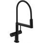 Hansgrohe Talis Select M54 PowderSpray 72861670 bateria kuchenna stojąca czarna zdj.1