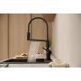 Hansgrohe Talis Select M54 PowderSpray 72861670 bateria kuchenna stojąca czarna zdj.6
