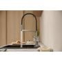 Hansgrohe Talis Select M54 PowderSpray 72861800 bateria kuchenna stojąca stal zdj.3