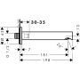 Hansgrohe Zesis S 74410000 wylewka do baterii wannowej chrom zdj.2