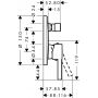 Hansgrohe Zesis S 74415000 bateria wannowo-prysznicowa podtynkowa chrom zdj.2