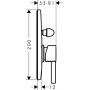 Hansgrohe Zesis S 74417000 bateria wannowo-prysznicowa podtynkowa chrom zdj.2