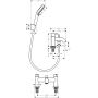 Hansgrohe Zesis S 74424670 bateria wannowo-prysznicowa nawannowa czarna zdj.2