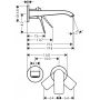 Hansgrohe Vivenis 75050340 bateria umywalkowa podtynkowa zdj.2