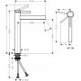 Hansgrohe Finoris 76072340 bateria umywalkowa stojąca zdj.2