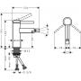 Hansgrohe Finoris 76200670 bateria bidetowa zdj.2