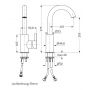 Herzbach Design iX 17133330109 bateria umywalkowa stojąca stal zdj.2