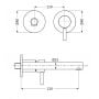 Herzbach Design iX 17139745109 bateria umywalkowa podtynkowa stal zdj.2