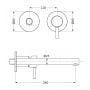 Herzbach Design iX PVD 21139757140 bateria umywalkowa podtynkowa czarna zdj.2