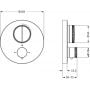 Herzbach Deep iX 17803050109 bateria wannowo-prysznicowa podtynkowa termostatyczna zdj.2