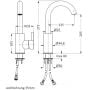 Herzbach Deep iX 28133330109 bateria umywalkowa stojąca stal zdj.2