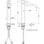 Herzbach Deep iX 28203520209 bateria umywalkowa stojąca stal zdj.2