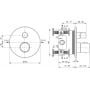 Ideal Standard Ceratherm A5813AA bateria prysznicowa podtynkowa termostatyczna chrom zdj.2