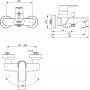 Ideal Standard Connect Air A7033GN bateria wannowo-prysznicowa ścienna zdj.2