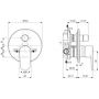 Ideal Standard Cerafine A7193AA bateria prysznicowa podtynkowa chrom zdj.2