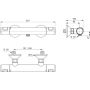 Ideal Standard Ceratherm A7201XG bateria prysznicowa ścienna termostatyczna czarna zdj.2