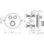 Ideal Standard Ceratherm A7296AA bateria wannowo-prysznicowa podtynkowa podtynkowa chrom zdj.2