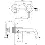 Ideal Standard Joy A7378GN bateria umywalkowa podtynkowa zdj.2