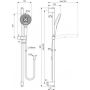 Ideal Standard Idealrain A7898GN zestaw prysznicowy ścienny zdj.2
