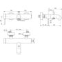 Ideal Standard Ceraline A8559XG bateria wannowo-prysznicowa ścienna czarna zdj.2