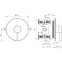 Ideal Standard Ceraline A8566AA bateria prysznicowa podtynkowa chrom zdj.2