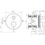 Ideal Standard Ceraline A8567AA bateria wannowo-prysznicowa podtynkowa chrom zdj.2