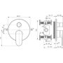 Ideal Standard Cerafine A8572RO bateria wannowo-prysznicowa podtynkowa zdj.2