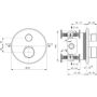 Ideal Standard Ceratherm T25 A8582AA bateria prysznicowa podtynkowa z termostatem chrom zdj.2