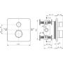 Ideal Standard Ceratherm A8586AA bateria prysznicowa podtynkowa z termostatem chrom zdj.2