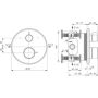 Ideal Standard Ceraplus A8593AA bateria wannowo-prysznicowa podtynkowa z termostatem chrom zdj.2