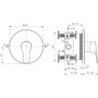 Ideal Standard Cerabase A8705AA bateria prysznicowa podtynkowa chrom zdj.2