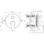 Ideal Standard Cerabase A8707AA bateria wannowo-prysznicowa podtynkowa chrom zdj.2