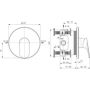 Ideal Standard Ceralife O A8709XG bateria prysznicowa podtynkowa czarna zdj.2