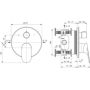 Ideal Standard Ceralife C A8711XG bateria wannowo-prysznicowa podtynkowa czarna zdj.2