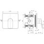 Ideal Standard Ceralife C A8713AA bateria prysznicowa podtynkowa chrom zdj.2