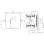 Ideal Standard Ceraplan A8717XG bateria prysznicowa podtynkowa czarna zdj.2