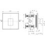 Ideal Standard Extra A8729AA bateria prysznicowa podtynkowa chrom zdj.2