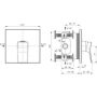 Ideal Standard Conca A8733AA bateria prysznicowa podtynkowa chrom zdj.2