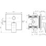 Ideal Standard Conca A8735A2 bateria wannowo-prysznicowa podtynkowa złota zdj.2