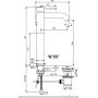 Ideal Standard Ceraline BC194XG bateria umywalkowa stojąca czarna zdj.2