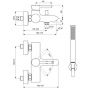 Ideal Standard Ceraline BC270AA bateria wannowo-prysznicowa ścienna chrom zdj.2