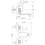 Ideal Standard Ceraplan BD241AA bateria umywalkowa ścienna chrom zdj.2