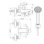 Ideal Standard Ceraplan BD258AA bateria wannowo-prysznicowa ścienna termostatyczna chrom zdj.2