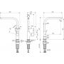 Ideal Standard Gusto BD418AA bateria kuchenna stojąca chrom zdj.2